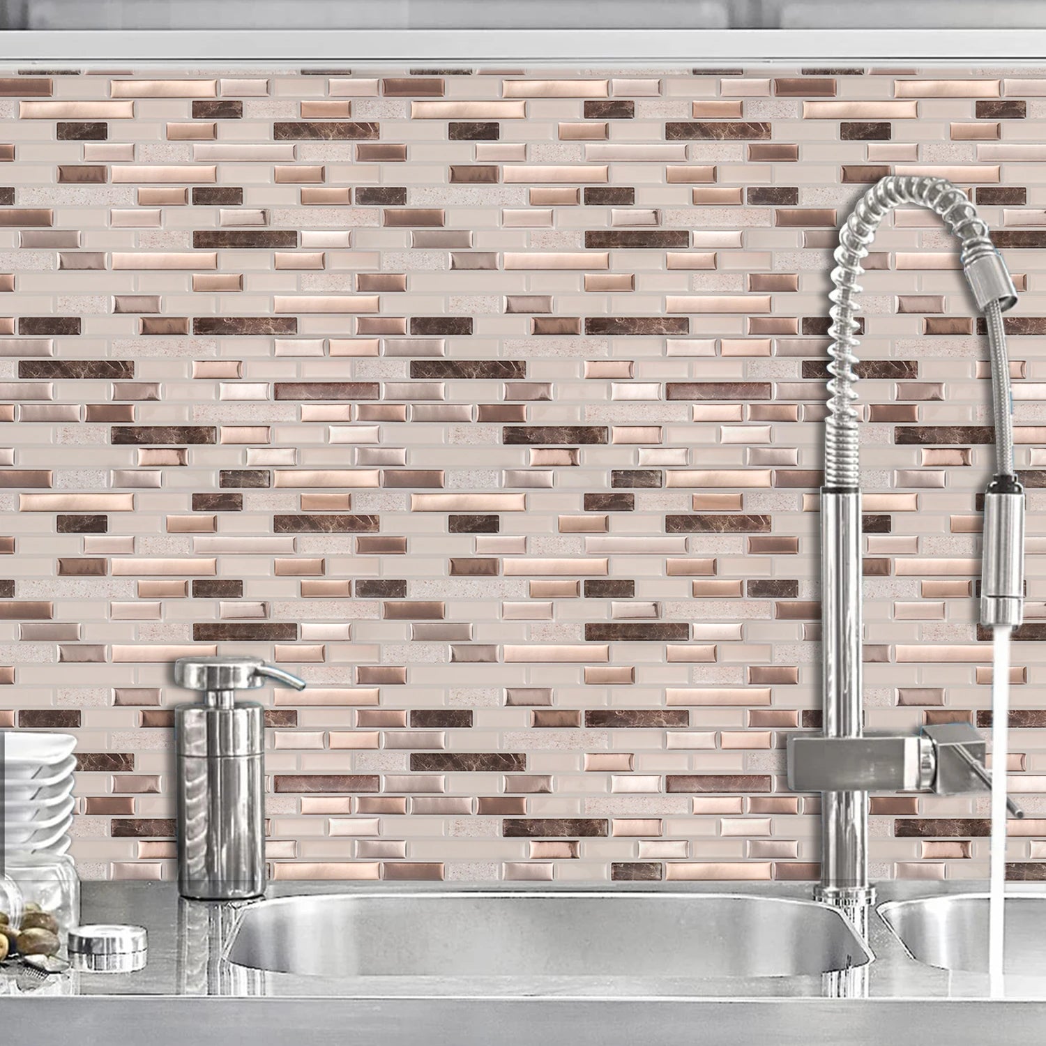 Vividtiles Big Size Self Adhesive Wallpaper Waterproof Kitchen DIY Wall Sticker