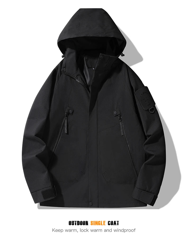 JNLN Men's and Women's Windproof Waterproof Outdoor Jacket