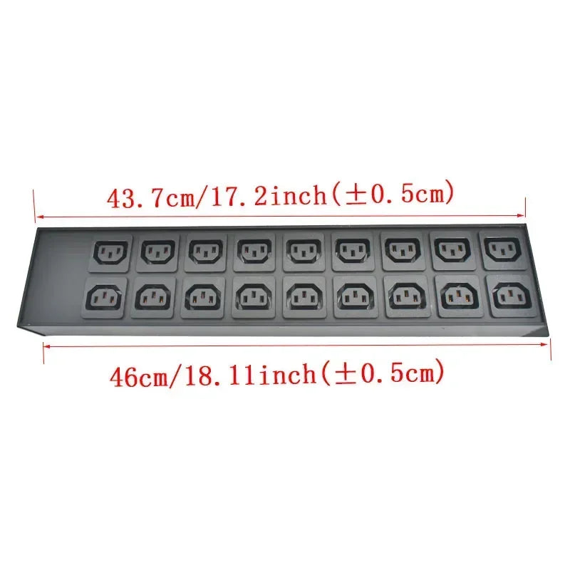 Ổ Điện Đa Năng PDU C14 16A/18 Cổng Quốc Tế - Daisan Mart