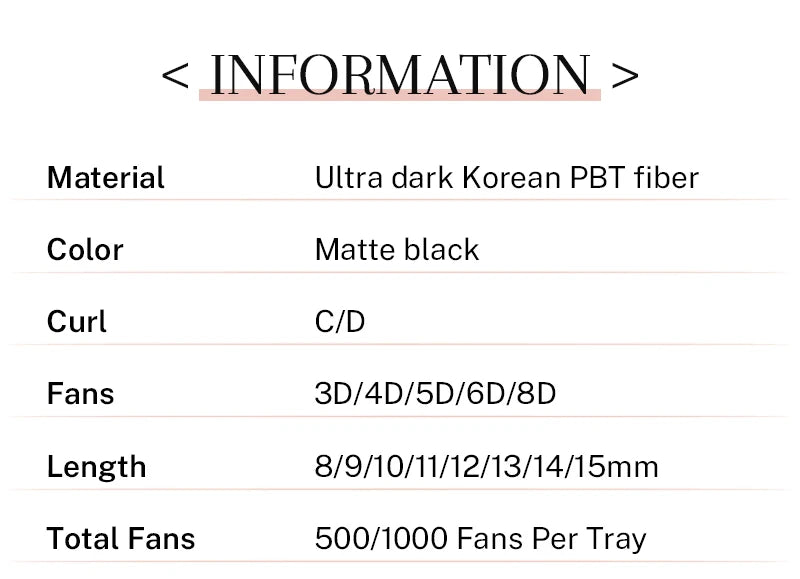 500-Cluster Thick Eyelash Extension Fan – Convenient Built-in Fan