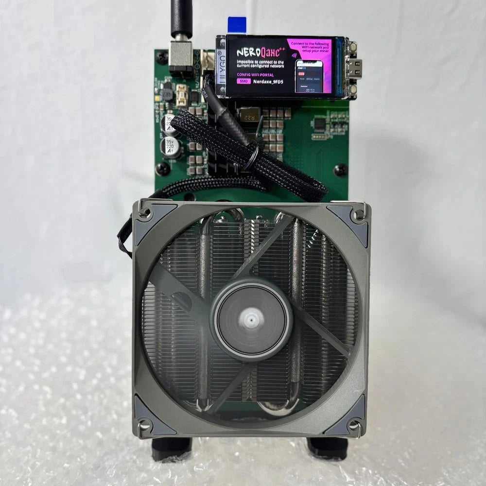 New Arraive Bitaxe NerdQaxe++ 4.8TH/s 78w Bitcoins Miner 4 PCS BM1370 Asic Chip Solo BTC miner With PSU Btc Mining Machine - Daisan Mart