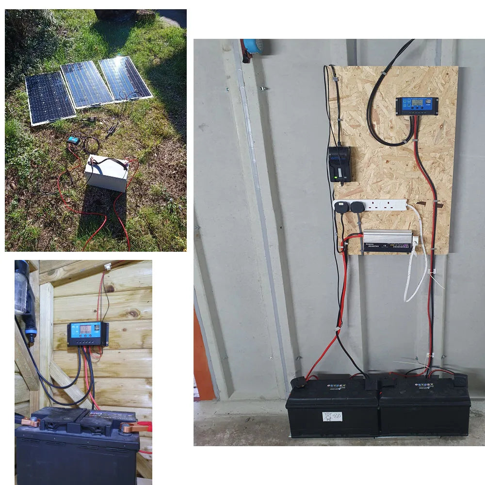 Solar panel 200W / 100W Solar Panels module 100 Watt Or 200 Watt Monocrystalline Cell For Car Boat Home RV charger battery