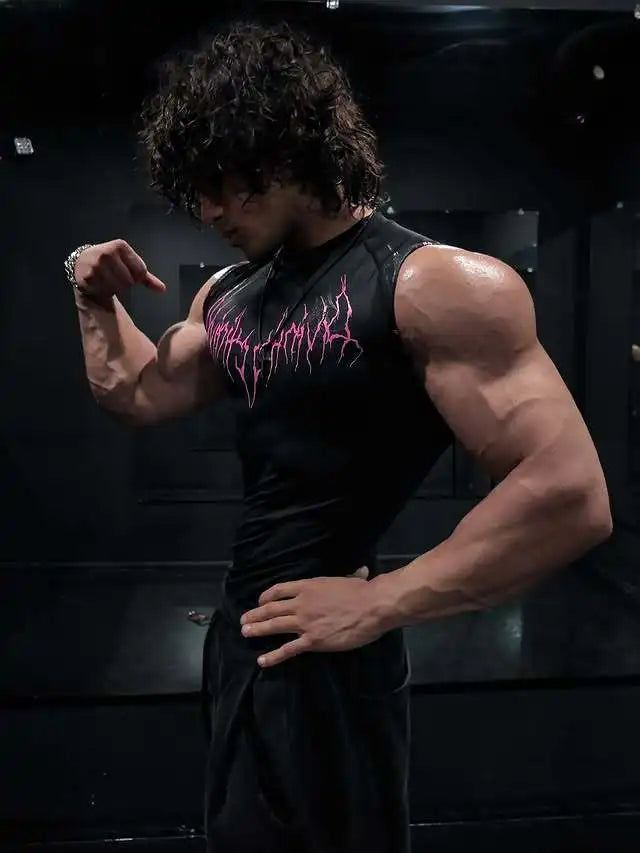 Áo Thun Nam Gothic Tập Gym Co Giãn Nhanh Khô 2025 - Daisan Mart