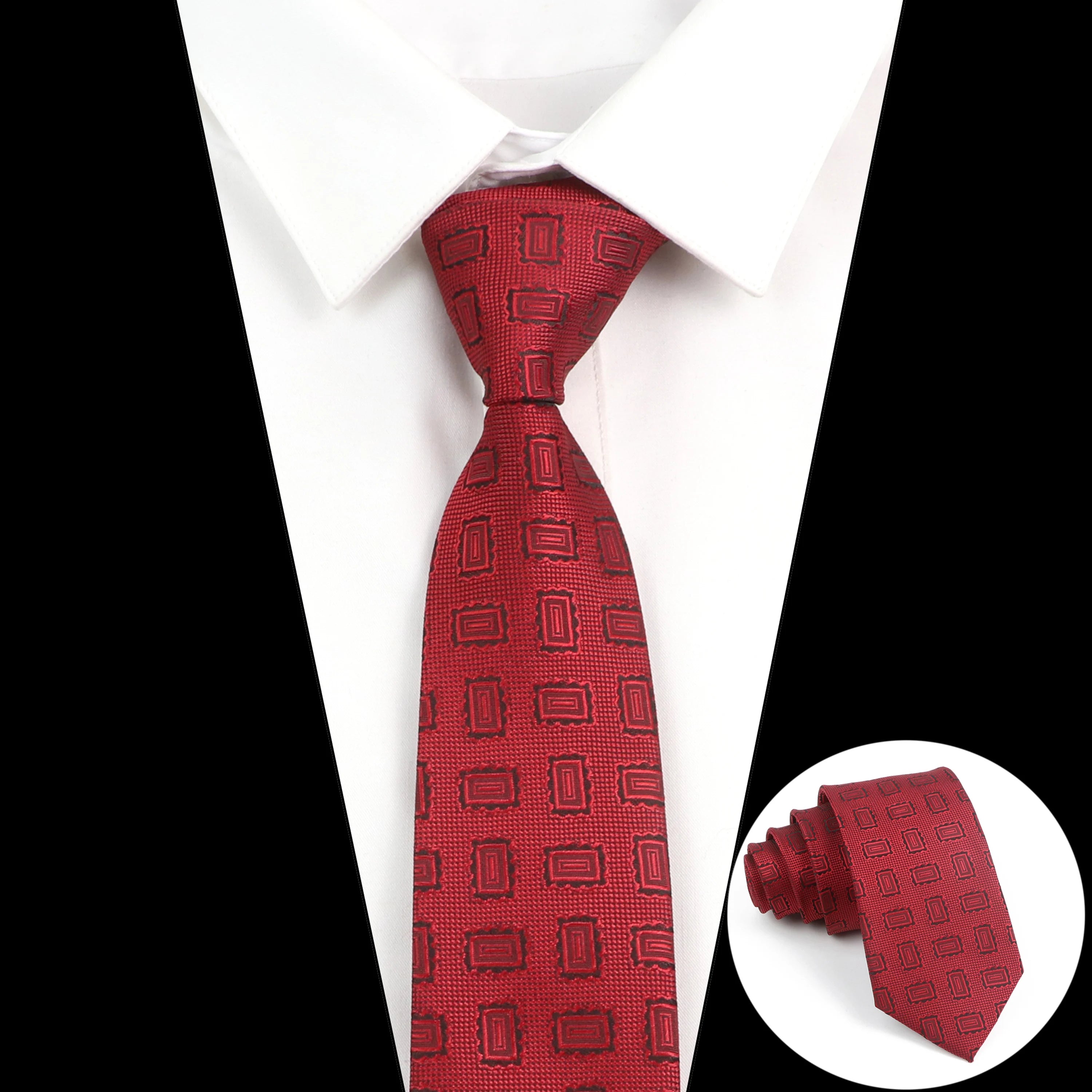 Cà vạt nam cao cấp chấm bi xám 6.5cm thời trang