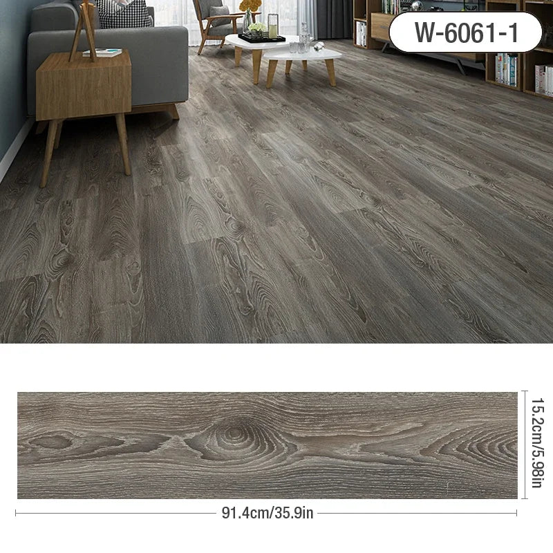 Wood Grain Floor Stickers Modern XPE Foam Wall Sticker Waterproof Self-adhesive for Living room Toilet Kitchen Home Floor Decor