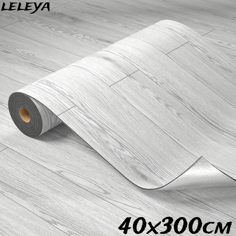 PVC Self Adhesive Wall Stickers Floor Stickers Wood Grain Rolls Thickened Type Suitable for Various Indoor Floor Wall Stickers