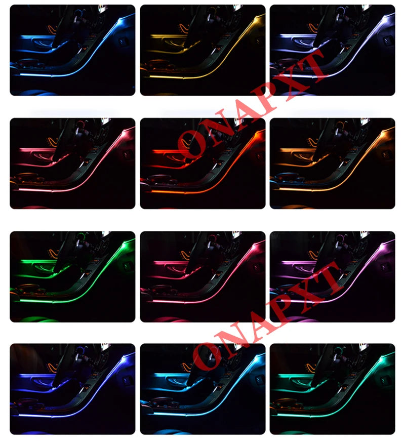 64 Color Neon LED Strip for Mercedes C/GLC Air Vents