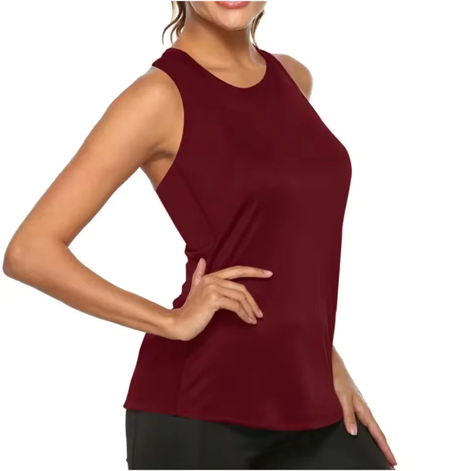 Áo Tank Tập Gym Nữ Nhanh Khô, Thoáng Khí, Không Tay - Daisan Mart
