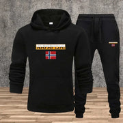 Men's Sportswear Printed Shirt Jogger Pants 2 Piece Dynamic Set