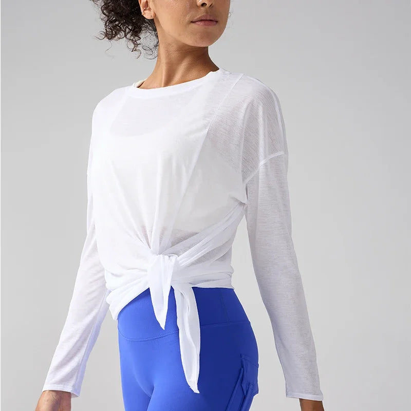 Women's Long Sleeve Quick Dry Sports Shirt - Gym, Yoga, Running