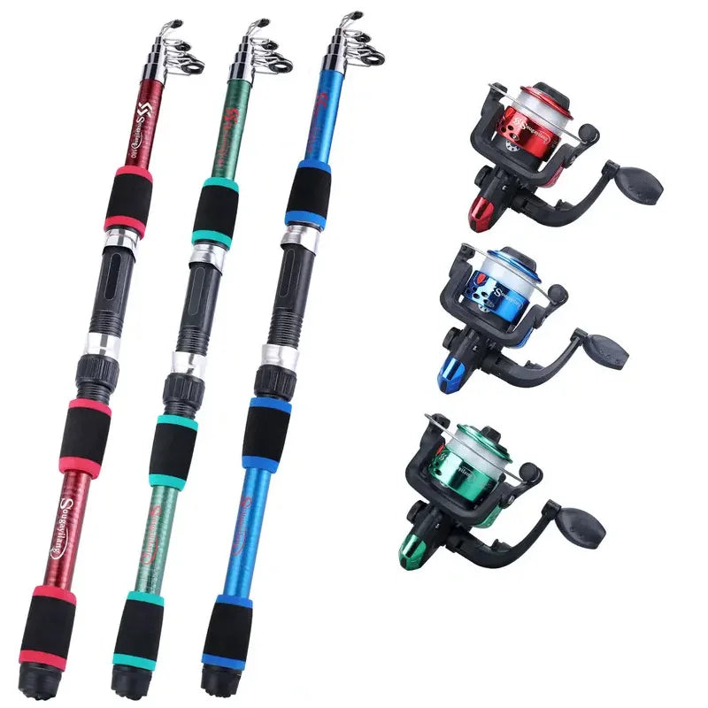 Full Travel Fishing Rod Set with Reel &amp; Reel