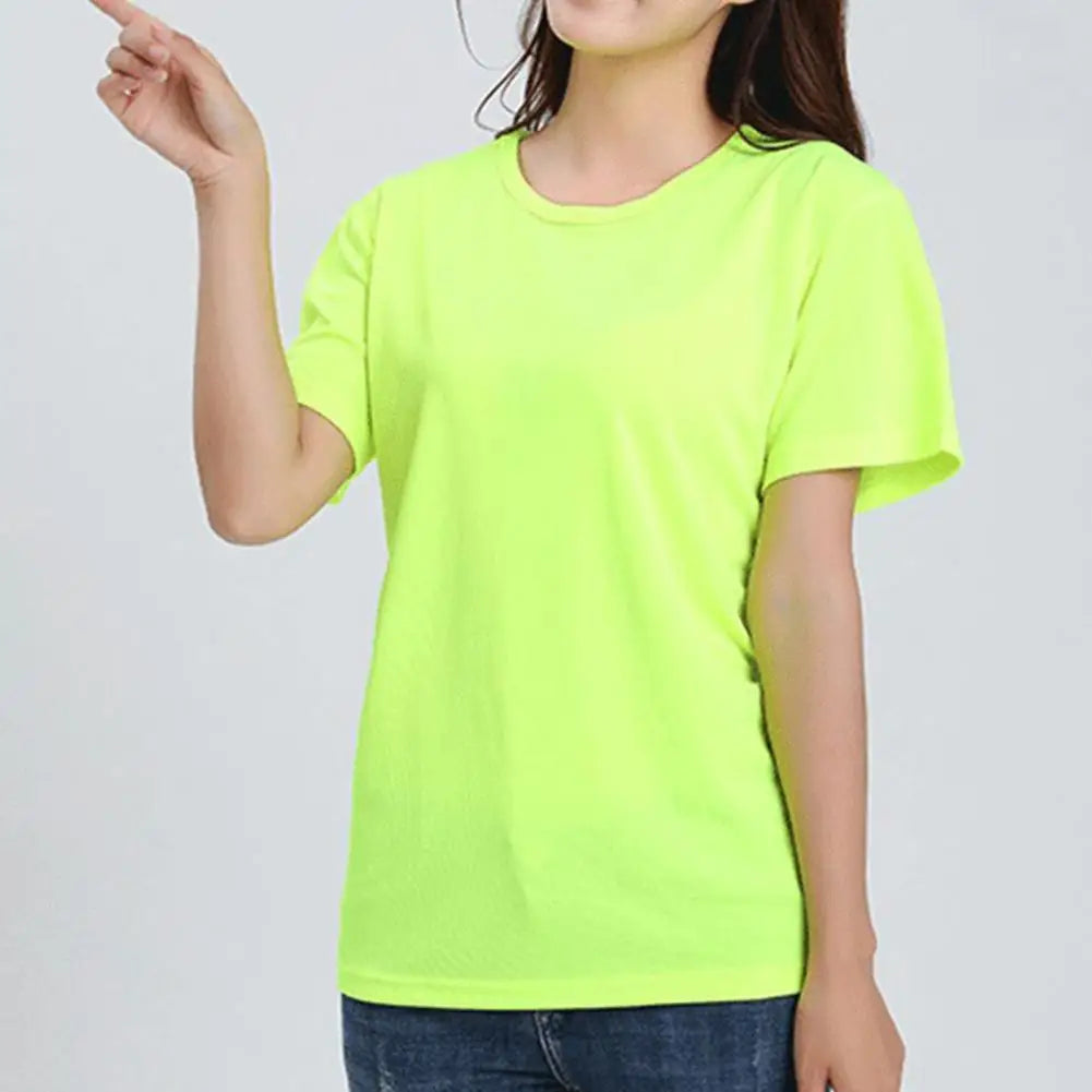 Unisex Quick Dry Running T-Shirt with Exquisite Edges