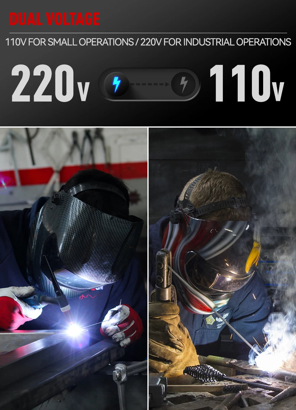 ANDELI MIG-270 Semi-automatic Welding Machine 3 in 1 MIG/Lift TIG/Stick Inverter MIG Welder Gas/Gasless Welding for Household - Daisan Mart