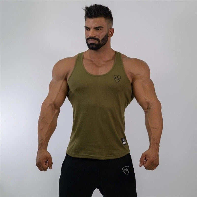 Áo Ba Lỗ Thể Hình Nam - Gym Cotton Không Tay - Daisan Mart