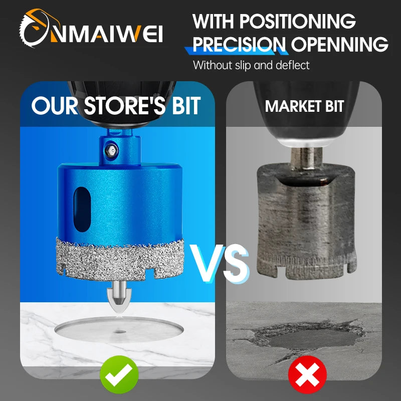 1pcs 18-110MM Diamond Coated Drill Bits Set Ceramic Glass Hole Saw with position drill for Glass Marble Granite Stone Porcelain