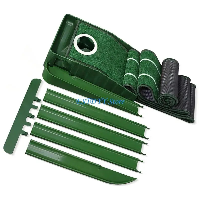 Mini Golf Practice Mat G6DE &amp; Convenient Putting Hole Cover