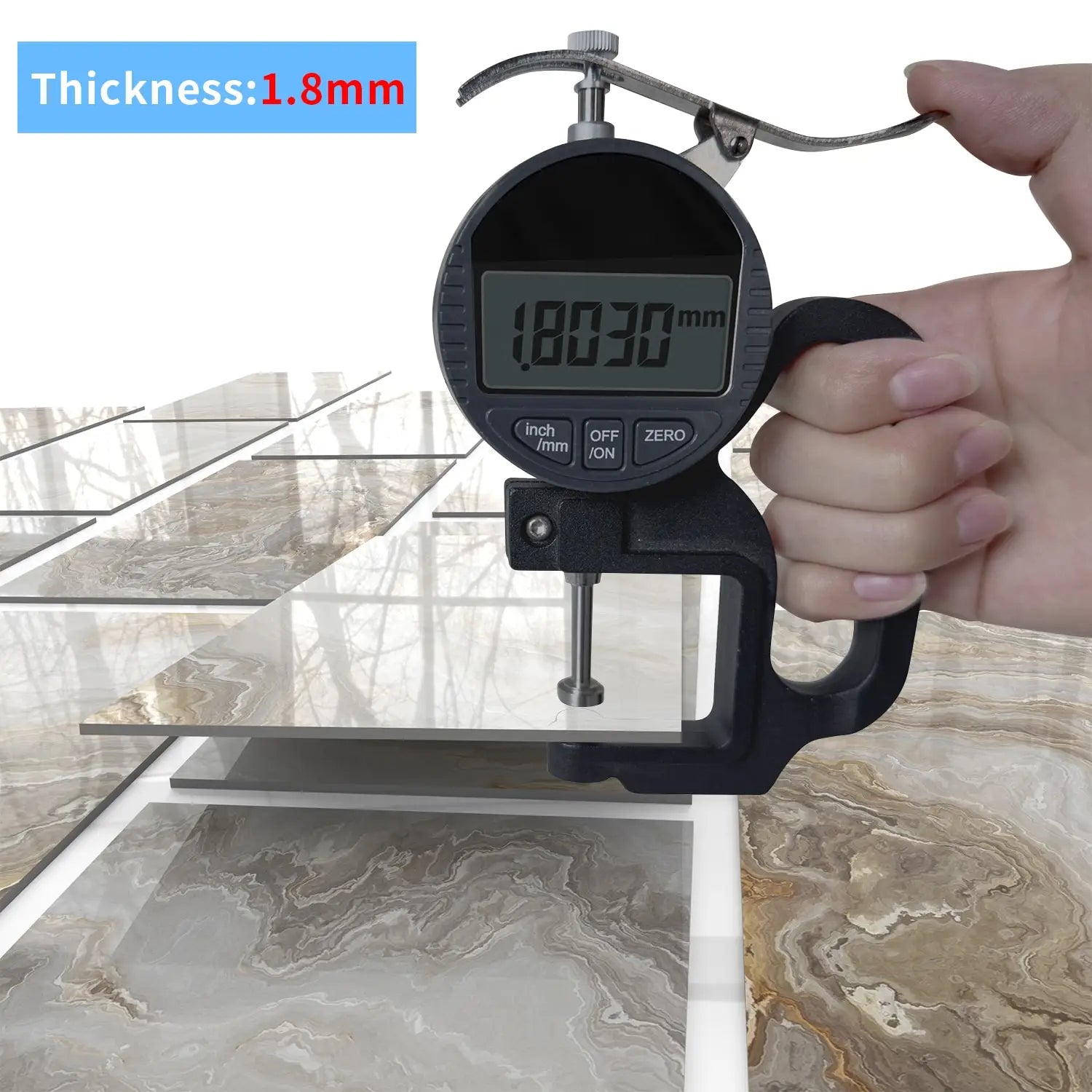 Set of 16 Waterproof Stone Pattern Foam Wall Stickers for Kitchen