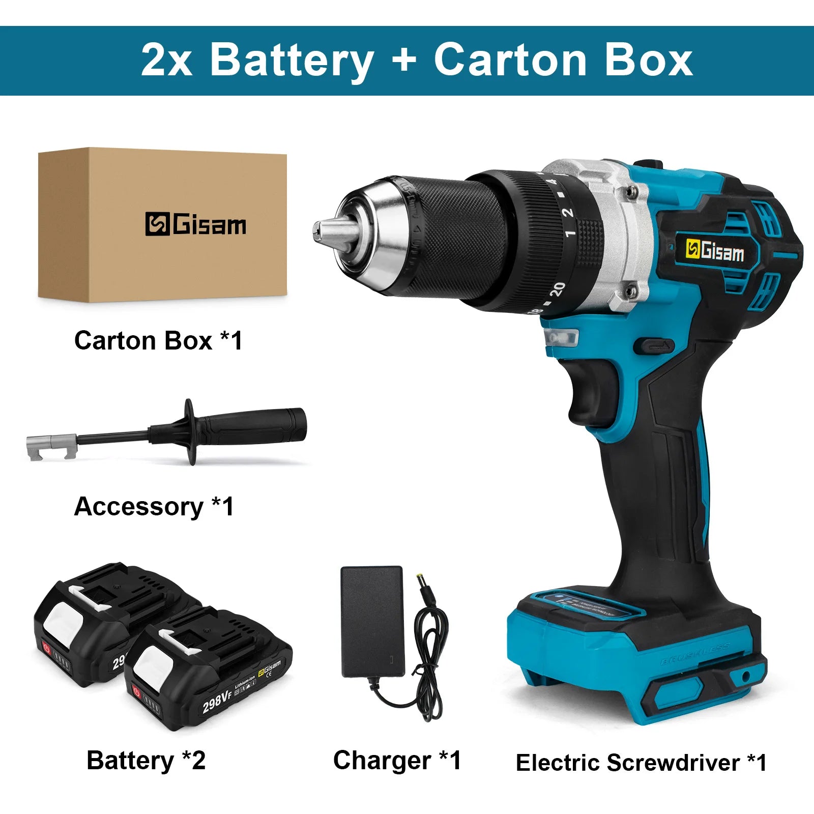 650NM 13MM Brushless Electric Drill 20+3 Torque Cordless Impact Drill Hammer Electric Screwdriver For Makita 18V Battery
