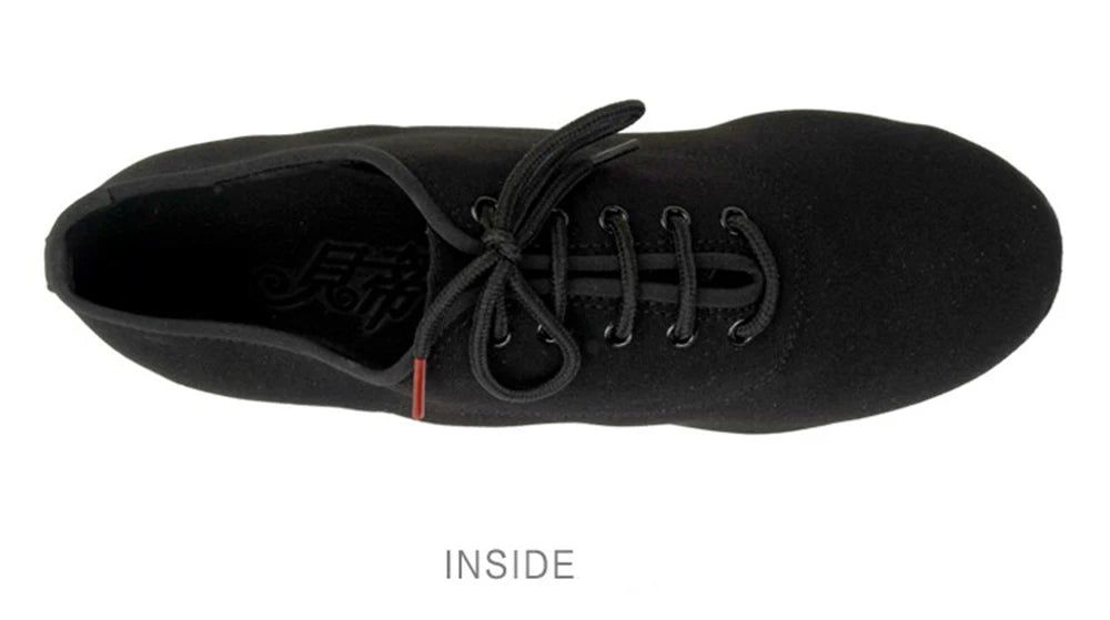 Men's Latin Dance Shoes Canvas Soft Sole 4.5cm