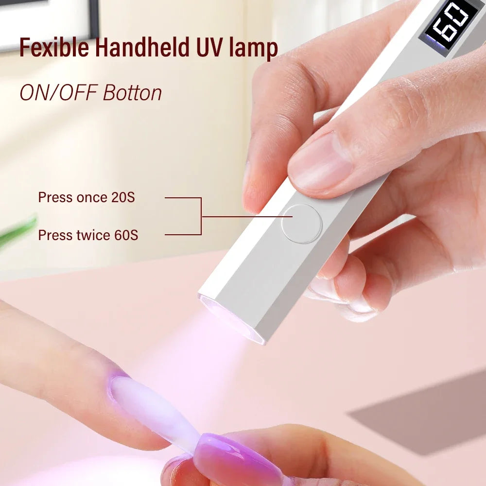 Đèn Sấy Gel Mini UV LED Cầm Tay - Sạc Nhanh USB
