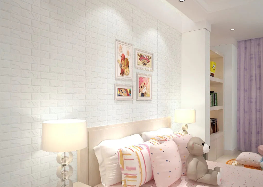 10Pcs 3D Self-Adhesive Wall Stickers Living Room Home Luxury Wall Decor Peel and Stick DIY Modern Wallpaper Bathroom Waterproof