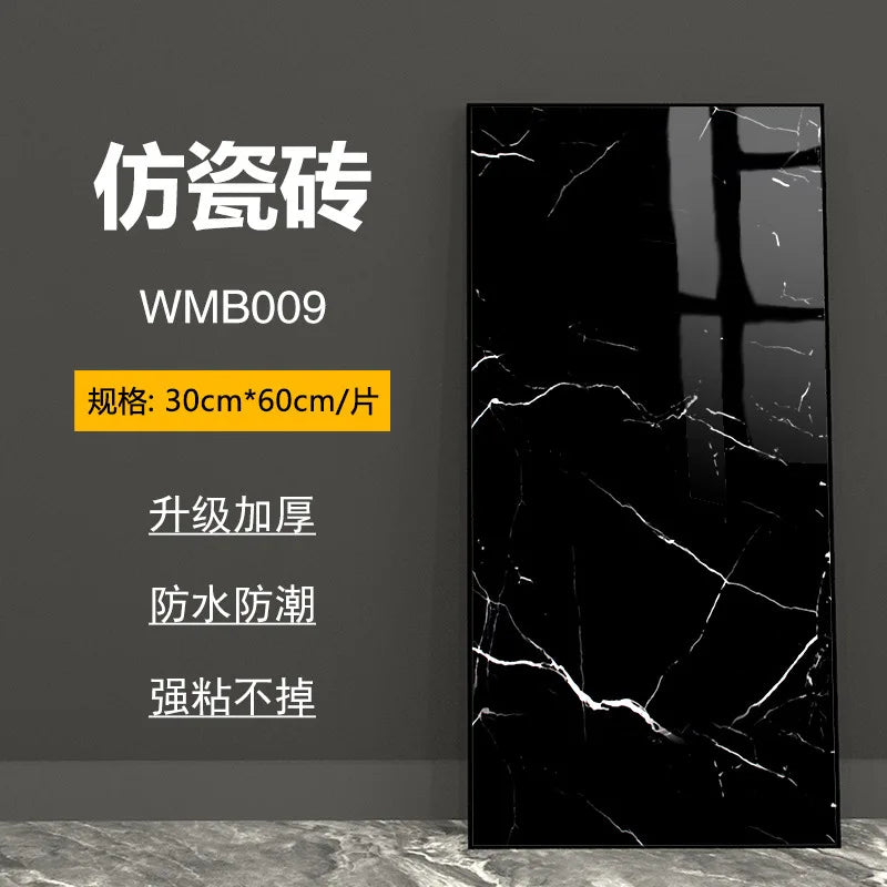bathroom living room bedroom waterproof marbre self adhesive Imitation tegel wall stickers kitchen cabinets oil proof sticker