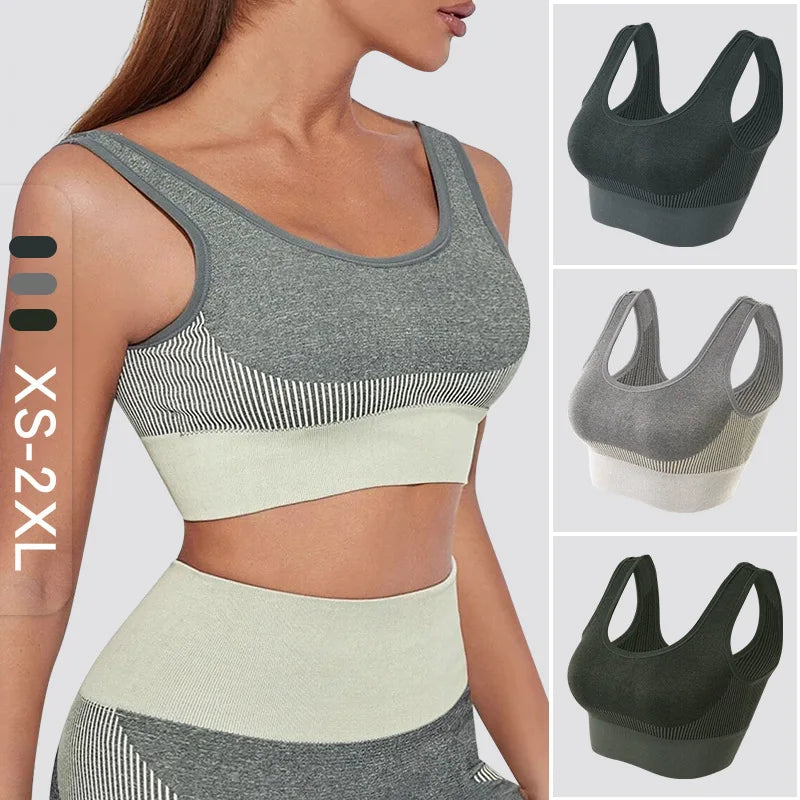 Women's Sports Bra Gym Yoga Support Padded Bra
