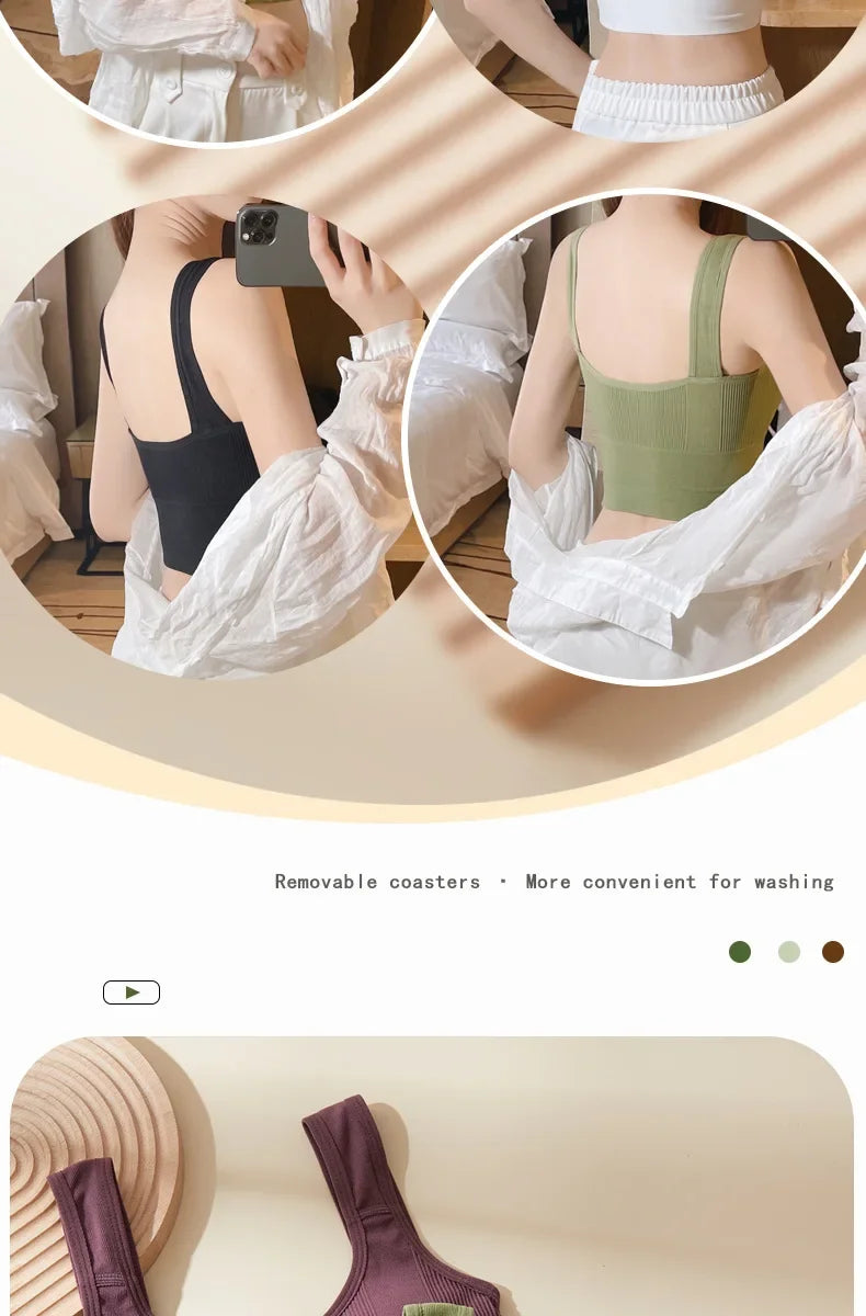 Áo Bra Thể Thao Nữ Chống Mồ Hôi & Đệm Lót Không Đường May - Daisan Mart