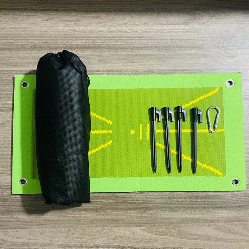 Multi-purpose Golf Practice Mat with Nails + Convenient Hanger