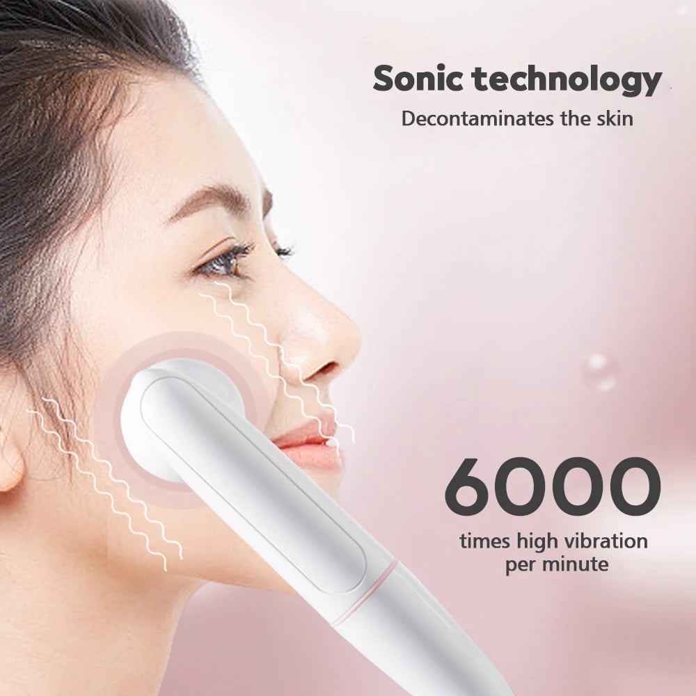Waterproof Electronic Facial Cleanser with 2 Massage Speeds