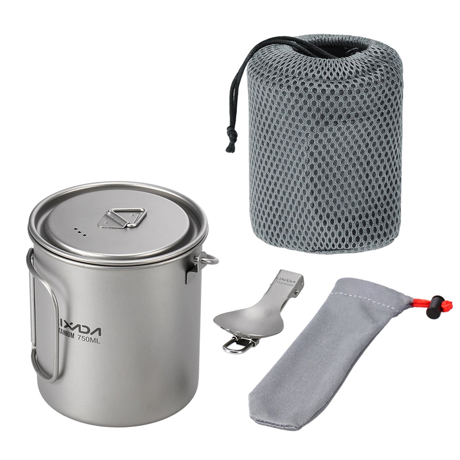 Nồi Titan Siêu Nhẹ 750ml - Cốc Dã Ngoại Gọn Nhẹ