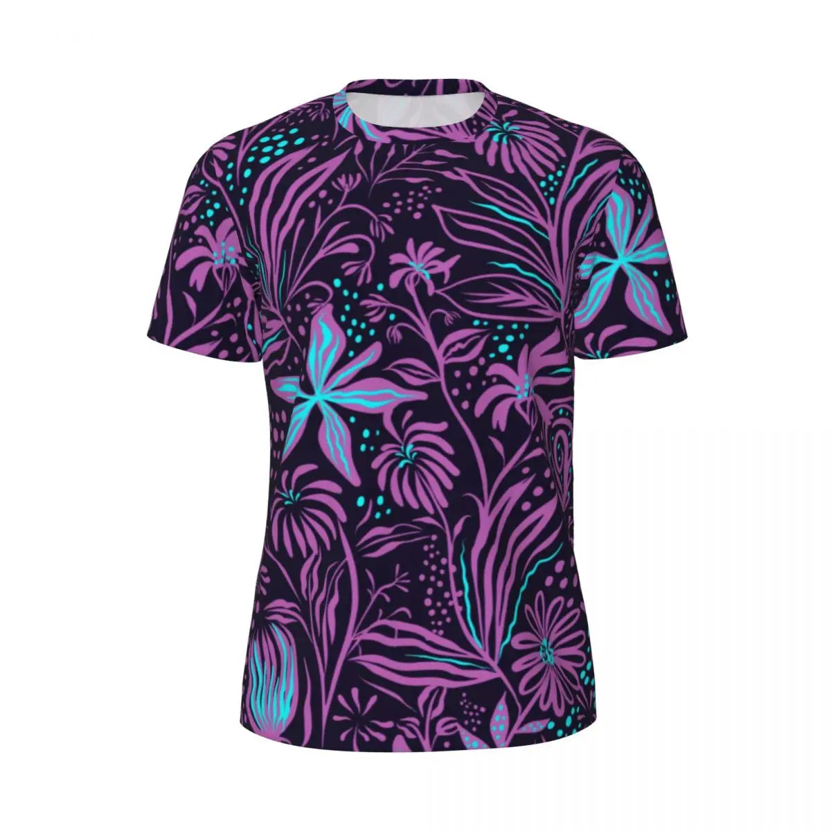 Áo Thun Nam Họa Tiết Lá Nhiệt Đới Màu Sắc Cá Tính