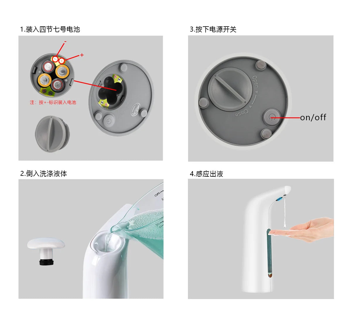 Máy Xịt Xà Phòng Tự Động 400ML - Nhà Tắm Thông Minh - Daisan Mart