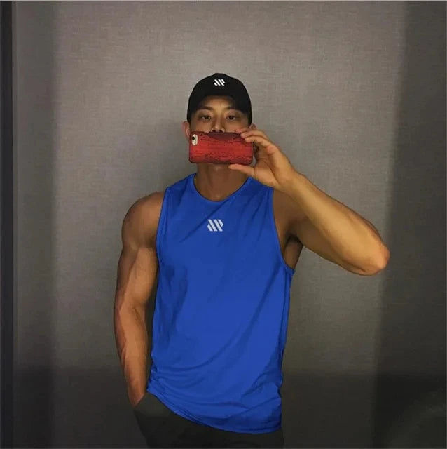 Áo ba lỗ nam thể thao gym 2024, thoáng khí, chạy bộ - Daisan Mart