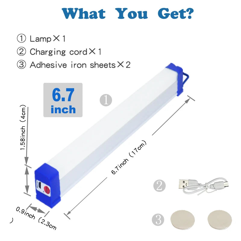 5V USB Rechargeable LED Emergency Outdoor Magnetic Light