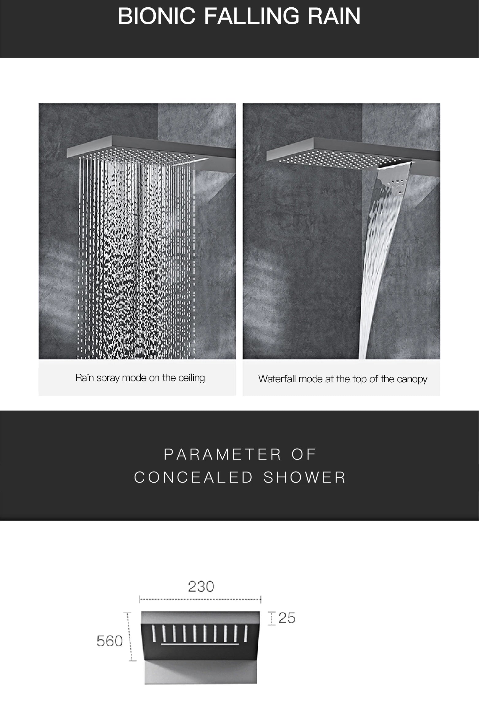 Vòi Sen Đen Cao Cấp LED Hiển Thị Số 4 Chức Năng