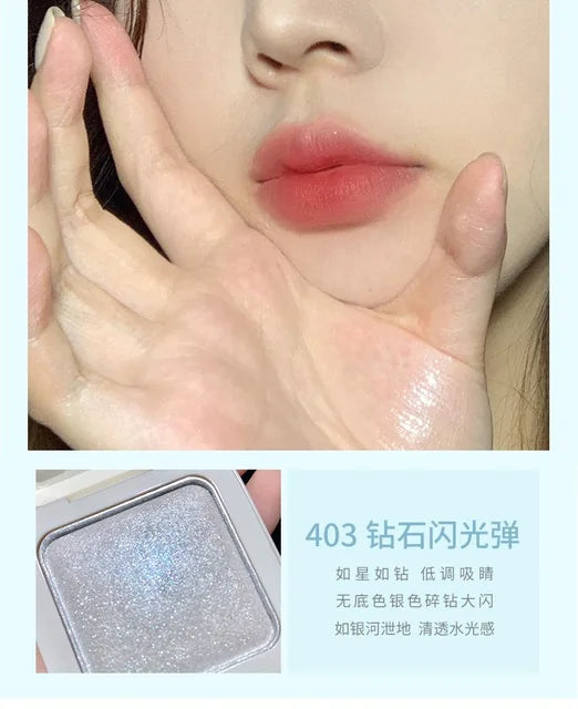 GOGOTALES Single Highlight Contour Pearl Chameleon Highgloss Brightening Longlasting Easy Repair Volume Flash Powder Face Makeup