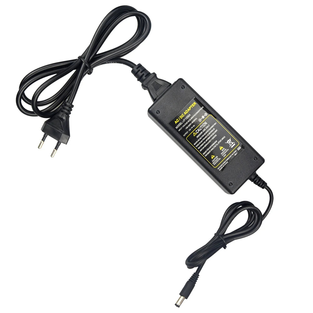 Black 12V DC Power Supply for LED/CCTV 50W