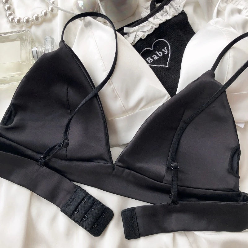 Summer Triangle Bra with Animal Print and Compact Push Up