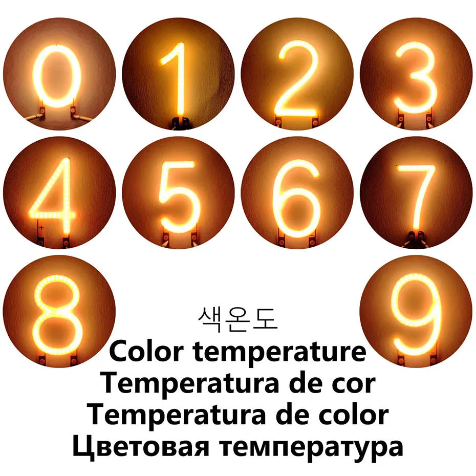 Bóng LED Số 0-9 Trang Trí Noel, Tiệc & DIY Thư Yêu - Daisan Mart