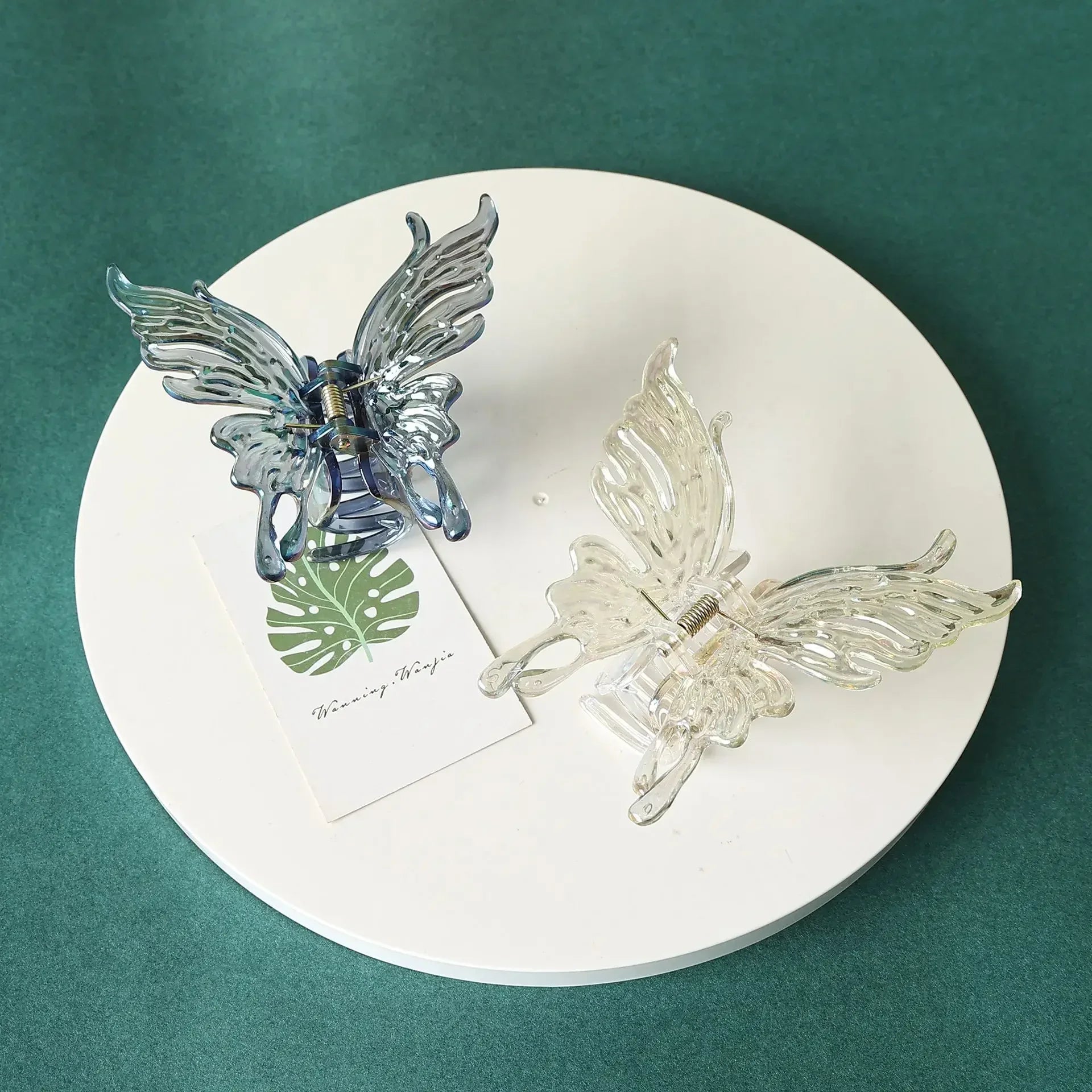 Vintage Butterfly Hair Clip - Acrylic Hair Jewelry