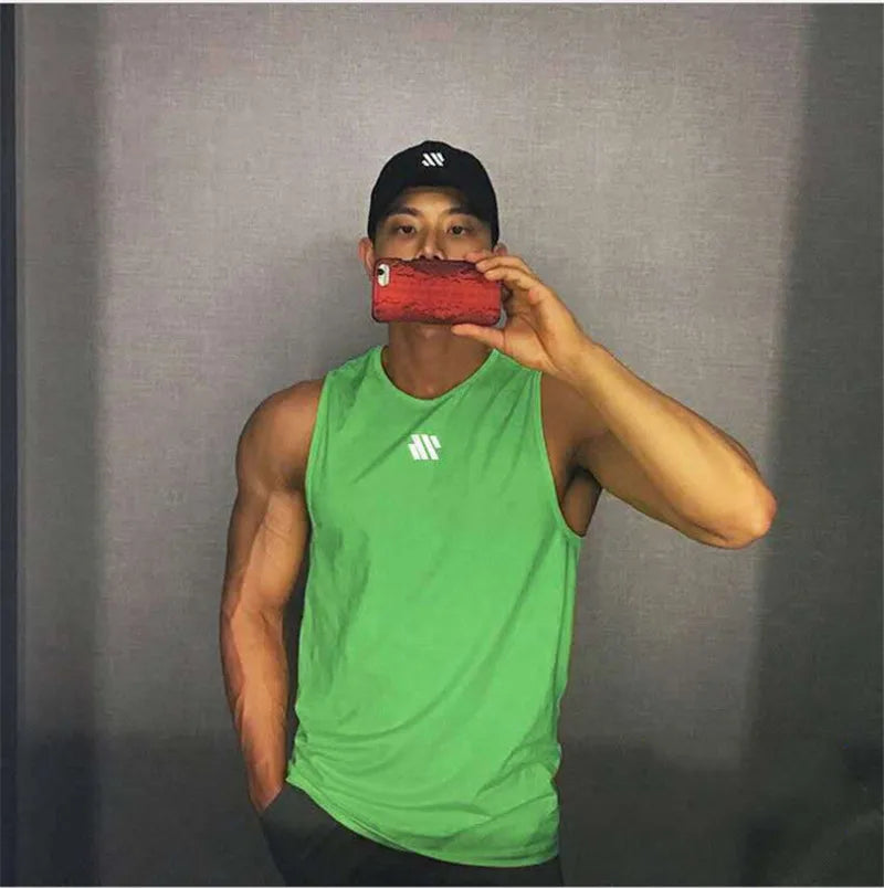 Áo ba lỗ nam thể thao gym 2024, thoáng khí, chạy bộ - Daisan Mart