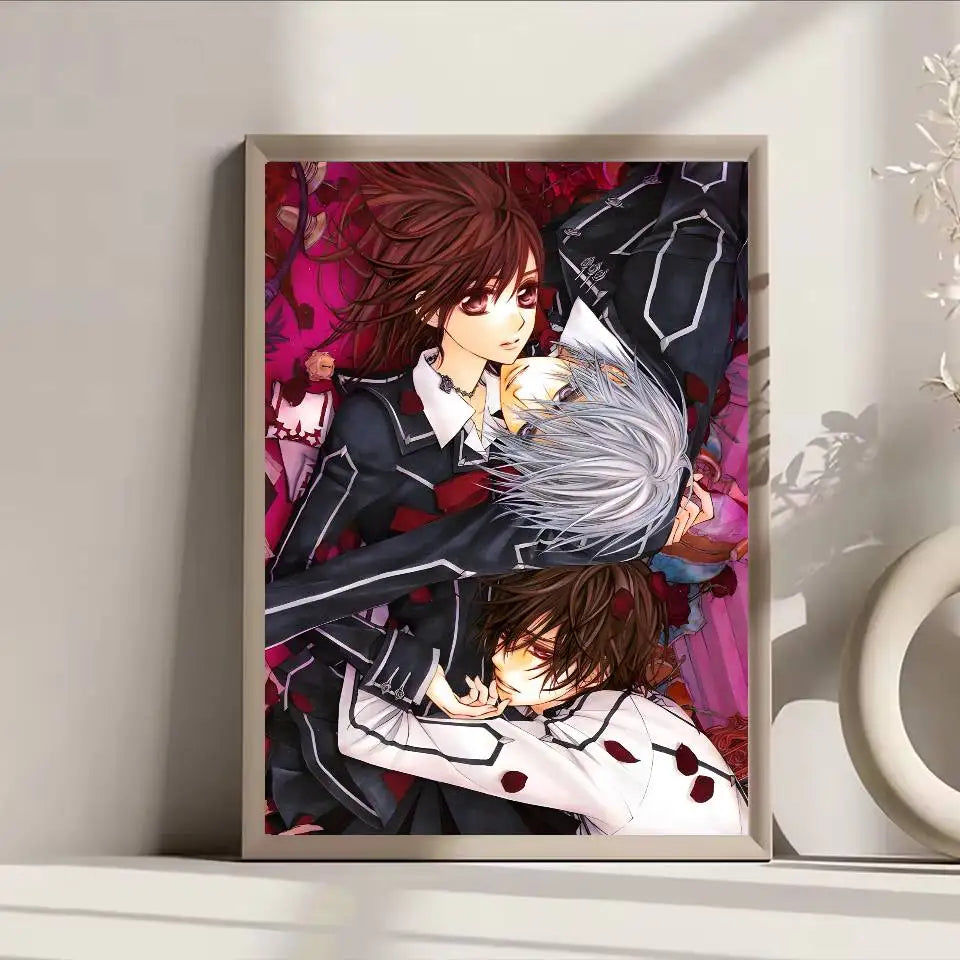 Anime Vampire Knight Poster Self-adhesive Art Waterproof Paper Sticker Coffee House Bar Room Wall Decor