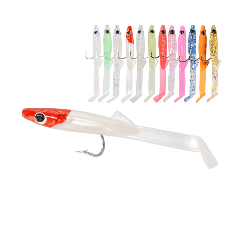 Mồi Giả Silicone Câu Cá Biển Afishlure 8 Món 65mm