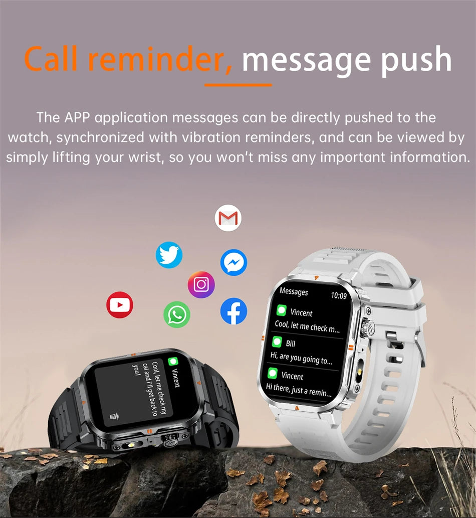 Đồng Hồ Thông Minh LIGE 2.01'' Chống Nước Thể Thao - Daisan Mart