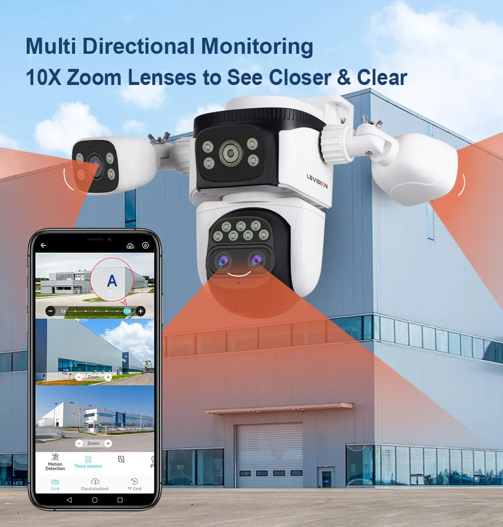 20MP LS Vision WiFi Security Camera - 10X Zoom