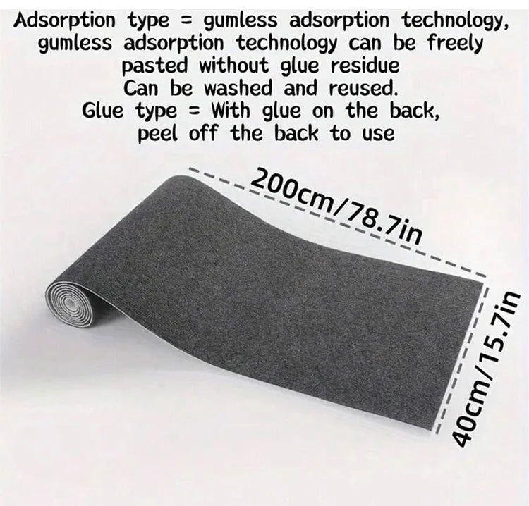 Self-Adhesive Carpet Tiles 30x30cm - Non-Slip Floor Mat for Bedroom/Office, Anti-Skid Rug Home Decor, Removable No Residue