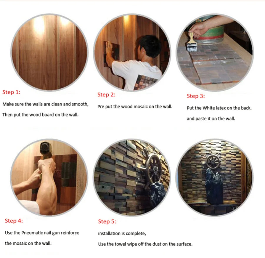 Walnut Wood Mosaic Tile Wall Sticker for TV Background Art Wall Decoration Modern 3D Wood Hexagon Wooden Panel Wall Panel