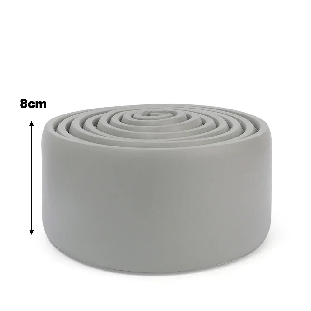 10-2M Waterproof Enclosure Self Adhesive Skirting Line 3D Wall Stickers Thickened Anti-collision Decoration Wall Corner Lines