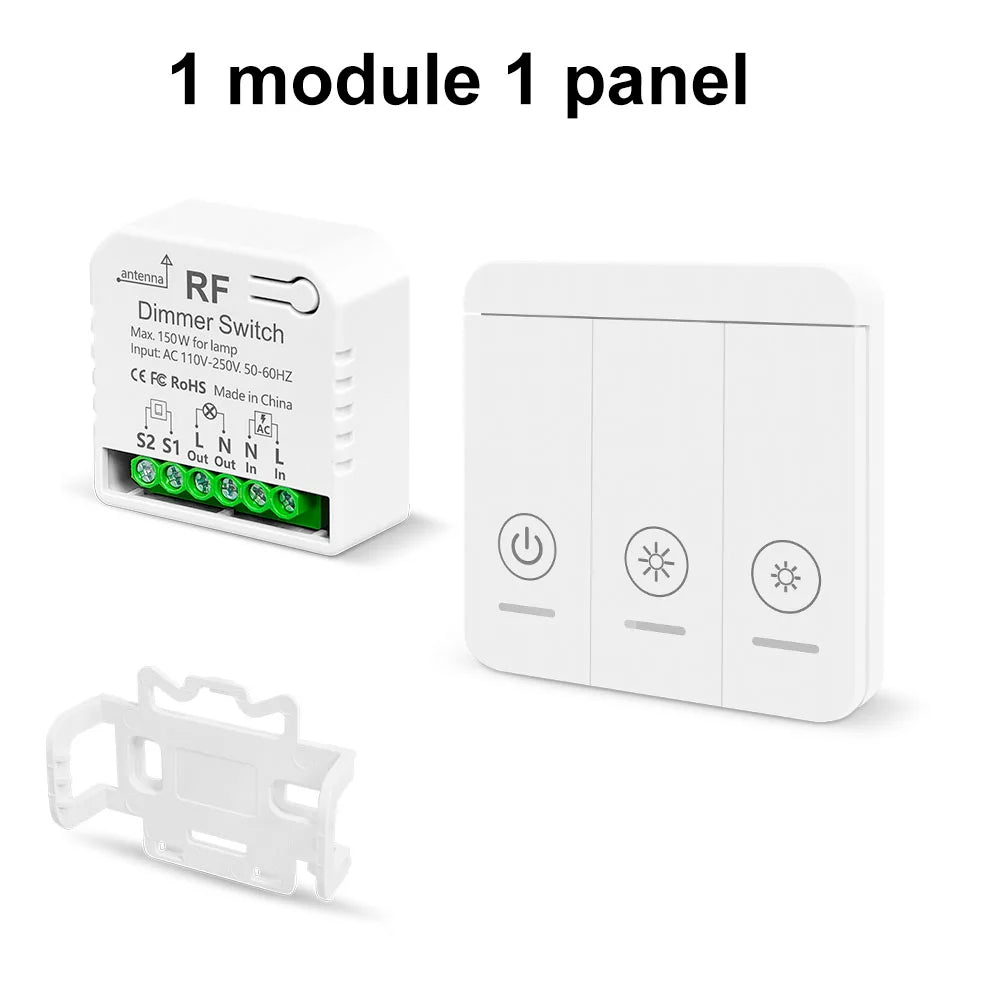 Công Tắc Dimmer 433MHz Điều Chỉnh Đèn LED 220V
